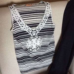 Tory Burch Beaded Tank Top